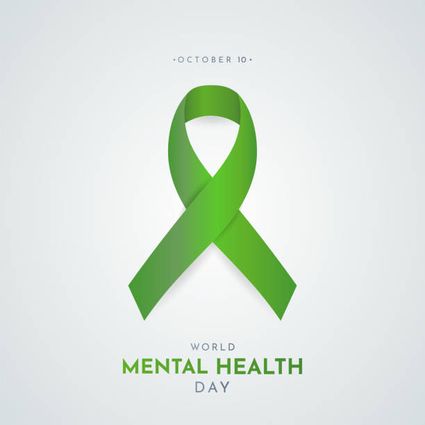 World Mental Health Day. Vector illustration. EPS10