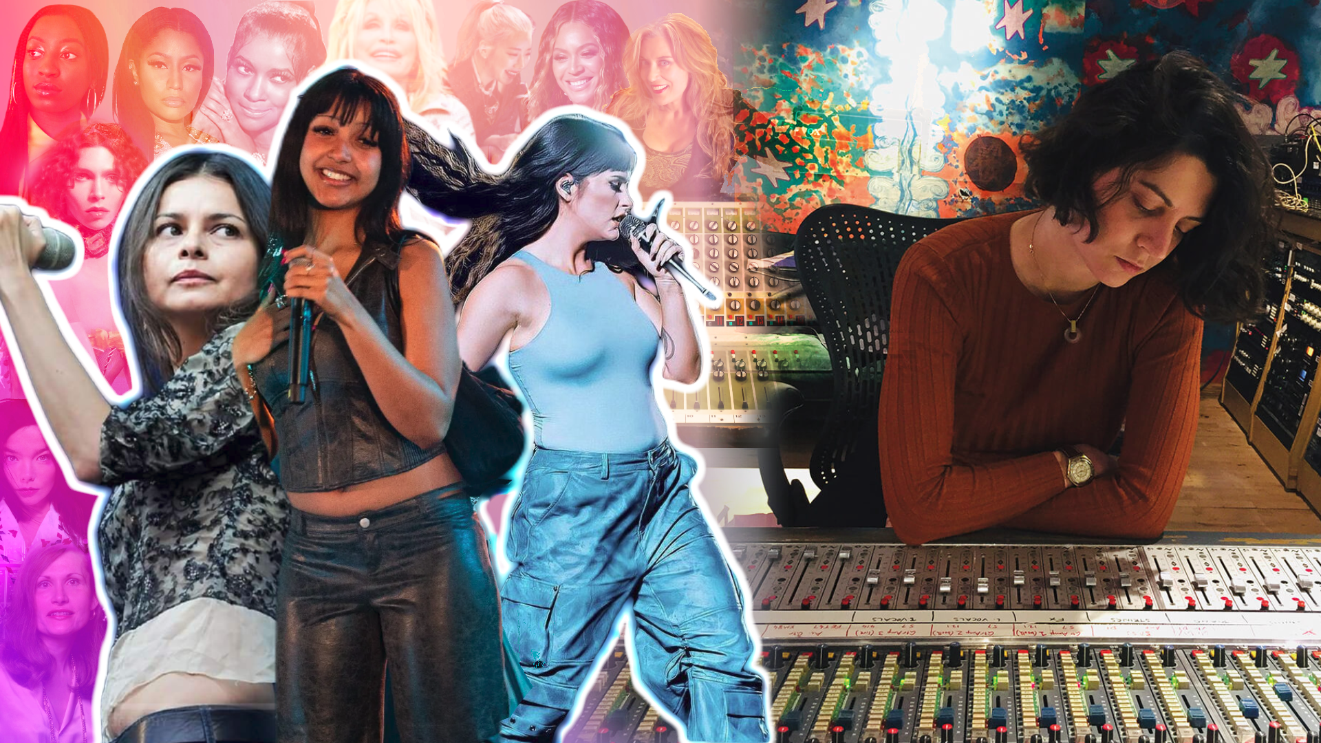 Female Representation in Music Collage