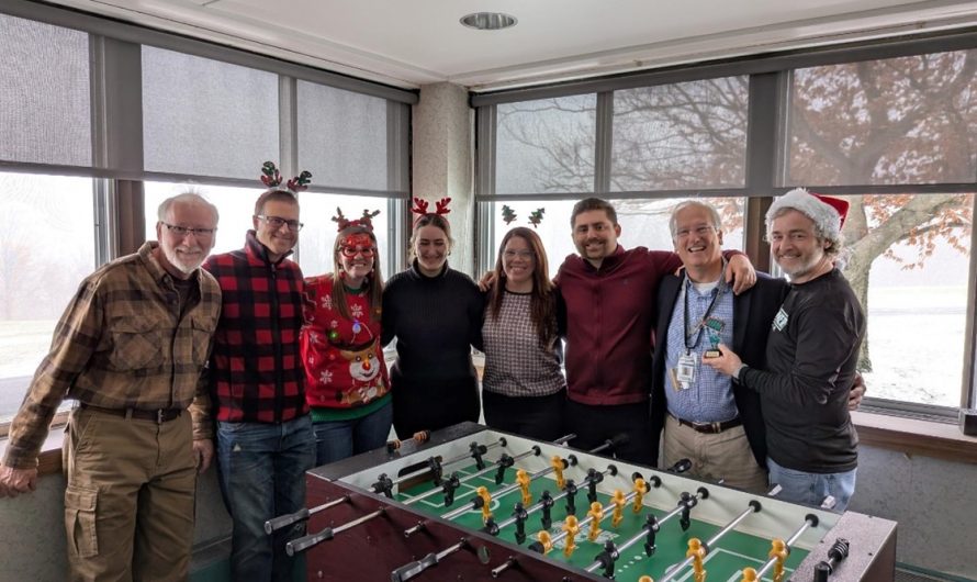 Colleagues and Friends End Semester With Foosball Tournament