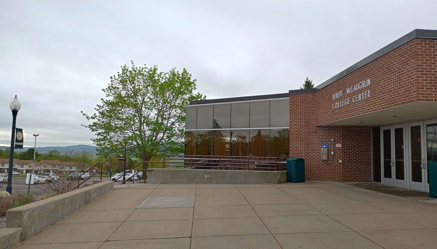 A Photograph of the Robert McLaughlin College Center