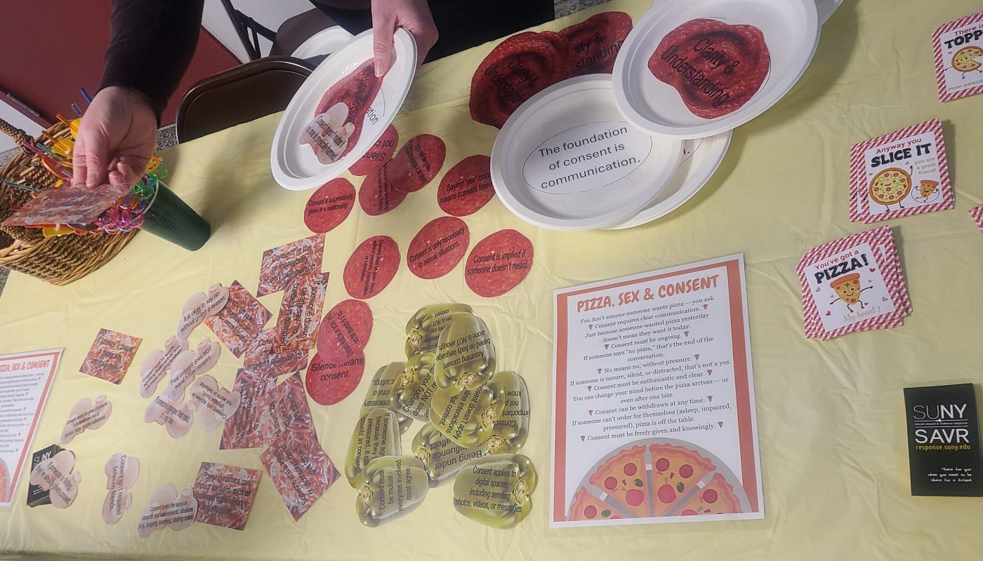 Title IX National Pizza Day Table