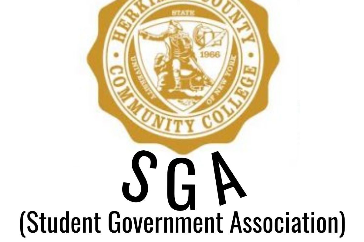 Herkimer County Community College Student Government association seal with text