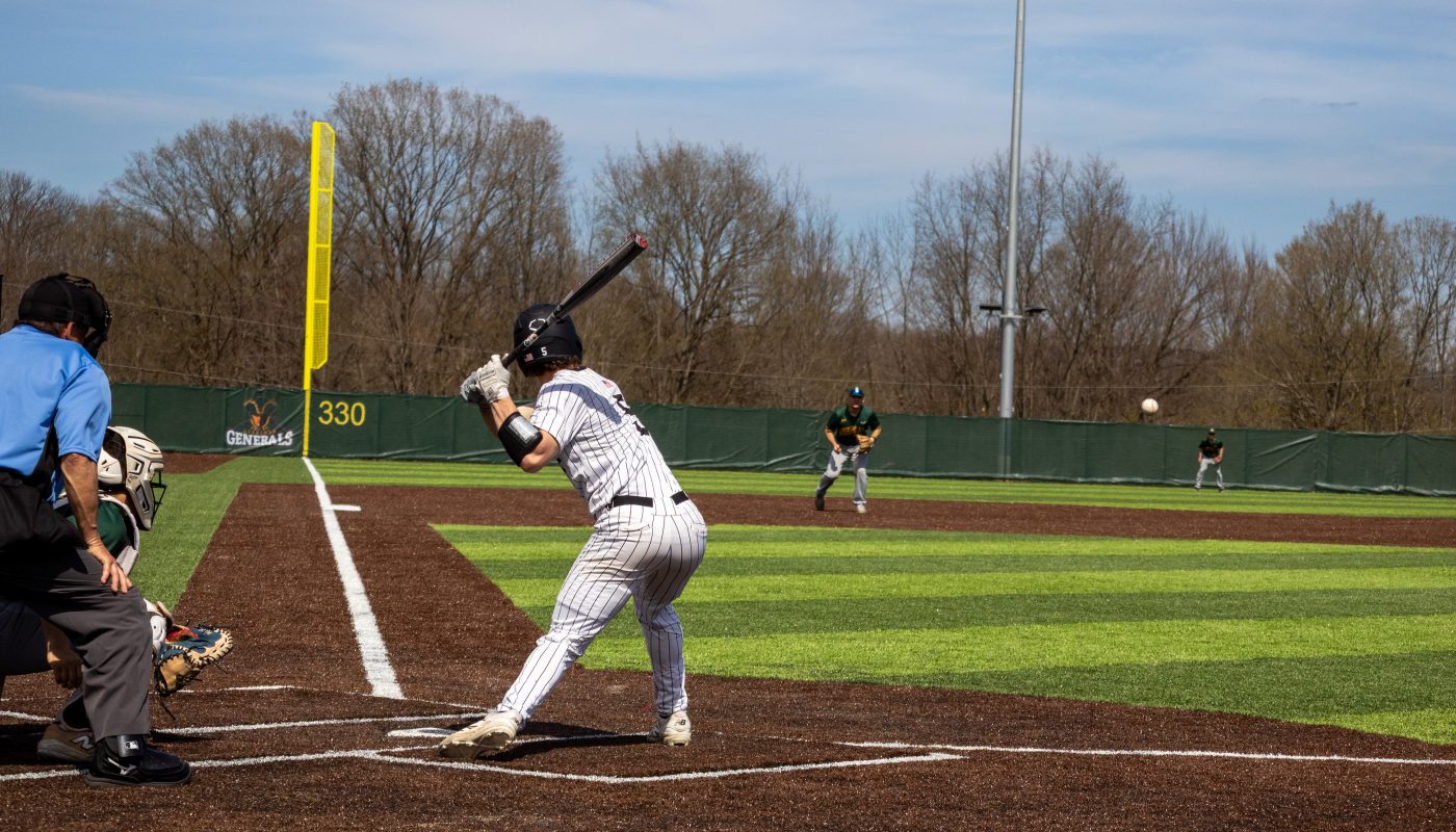 Player at bat on new field