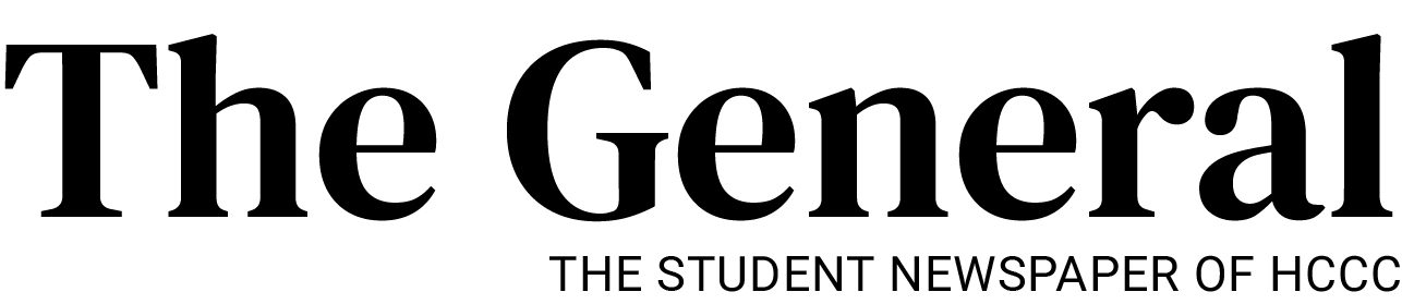 Black Serif Font that says "The General" in large type and "The Student Newspaper of HCCC" in small type below.