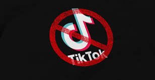 The word "TikTok" crossed out
